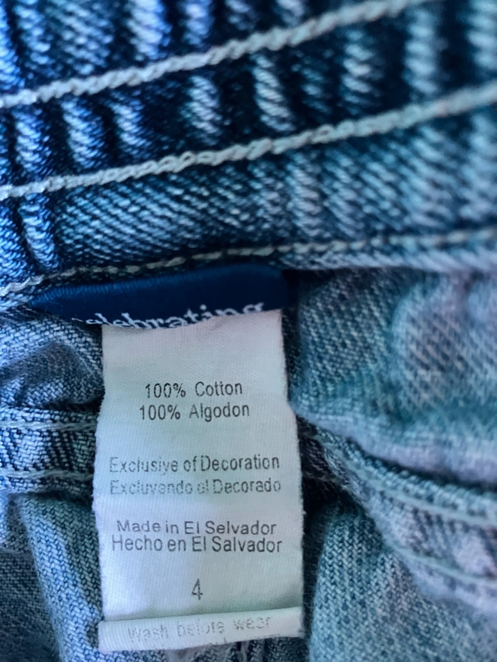 Carter's Kids Denim Jeans Light Blue - Picture 3 of 4